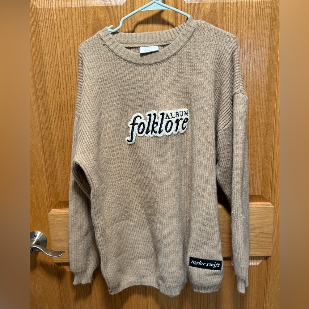 Taylor Swift Folklore Chenille Patch Sweater